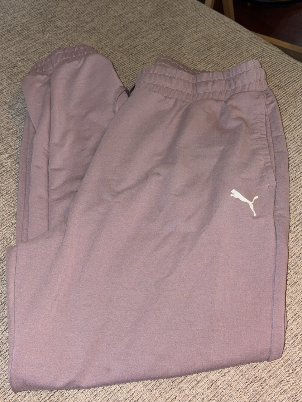 Puma Lavender Jogger Sweatpants with White Logo